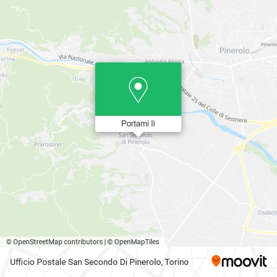 Mappa Ufficio Postale San Secondo Di Pinerolo