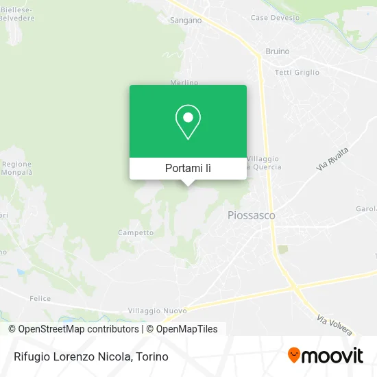 Mappa Rifugio Lorenzo Nicola