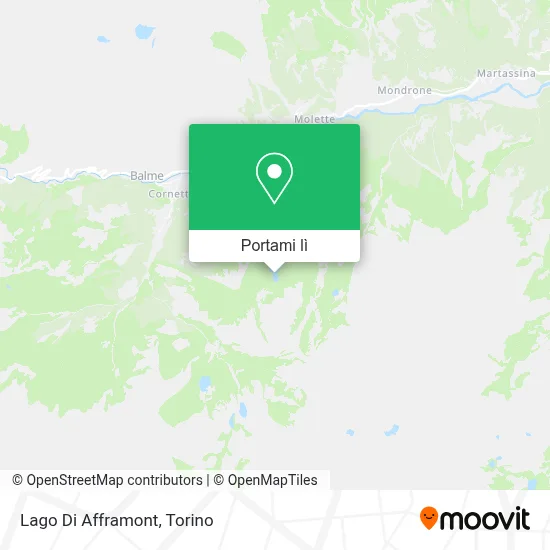Mappa Lago Di Afframont
