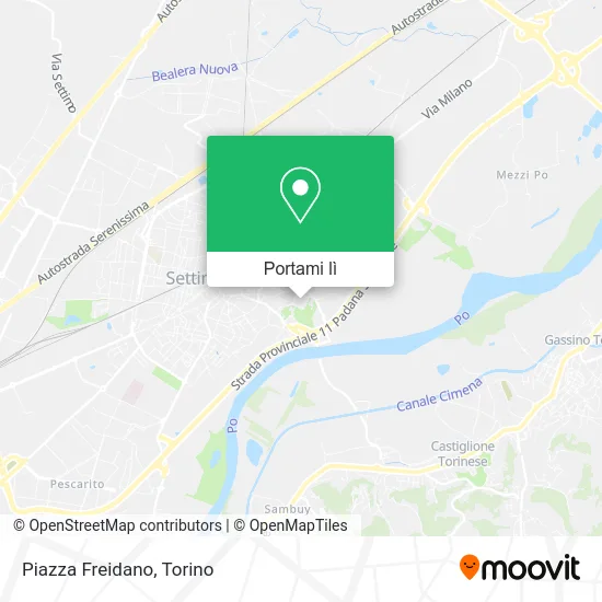 Mappa Piazza Freidano
