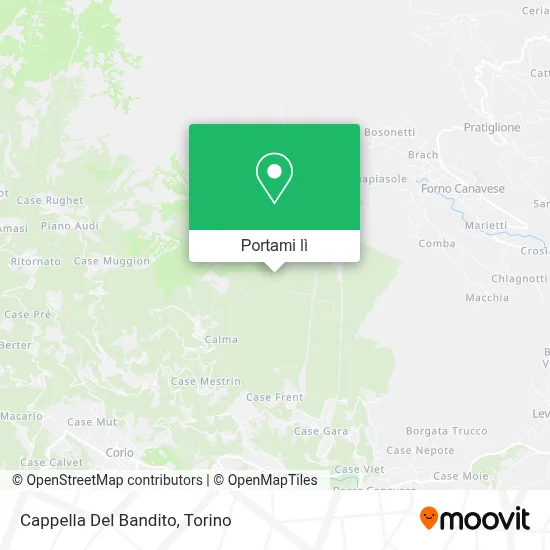 Mappa Cappella Del Bandito