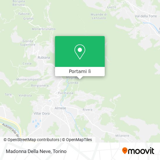 Mappa Madonna Della Neve