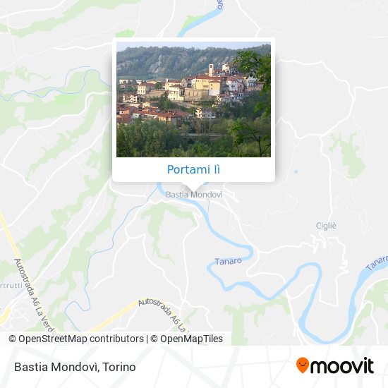 Mappa Bastia Mondovì