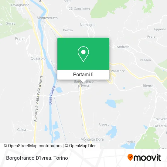 Mappa Borgofranco D'Ivrea