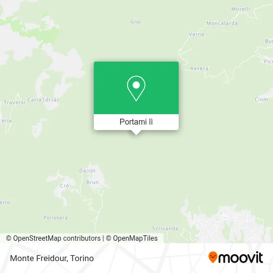 Mappa Monte Freidour