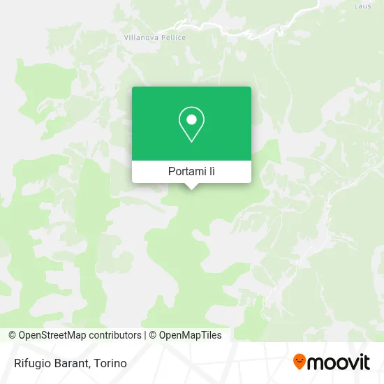 Mappa Rifugio Barant