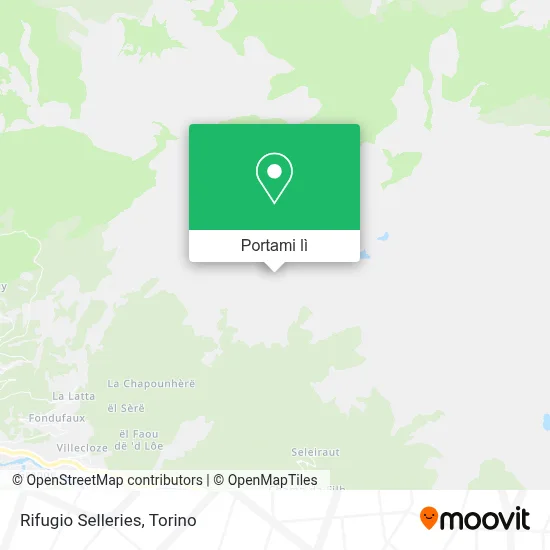 Mappa Rifugio Selleries