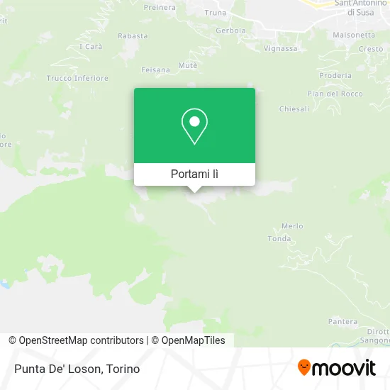 Mappa Punta Loson