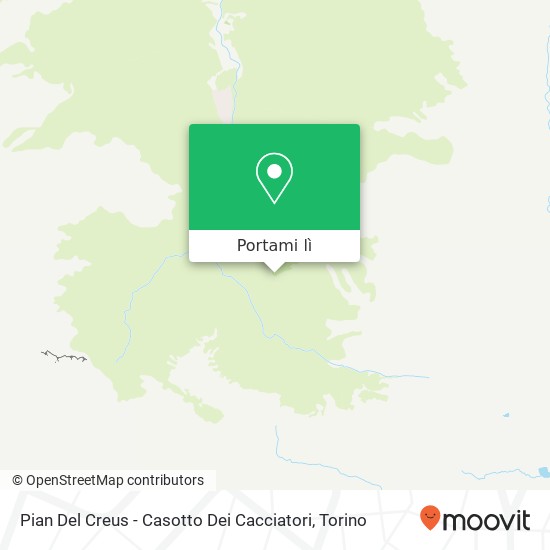 Mappa Pian Del Creus - Casotto Dei Cacciatori