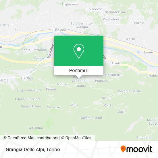 Mappa Grangia Delle Alpi