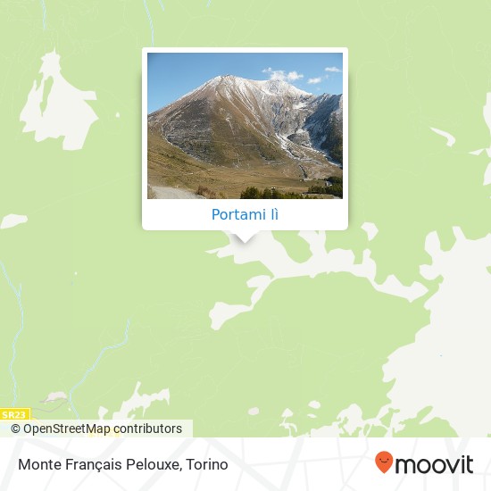 Mappa Monte Français Pelouxe