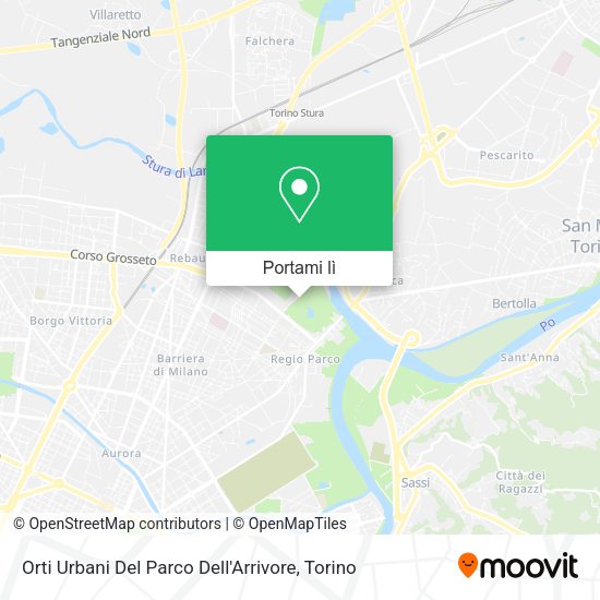 Mappa Orti Urbani Del Parco Dell'Arrivore