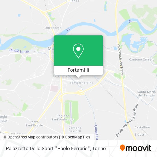 Mappa Palazzetto Dello Sport ""Paolo Ferraris""