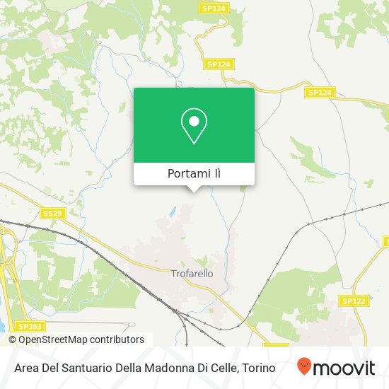 Mappa Area Del Santuario Della Madonna Di Celle