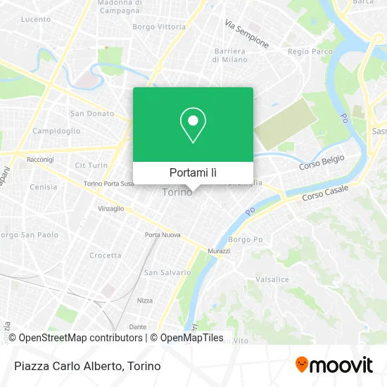 Mappa Piazza Carlo Alberto
