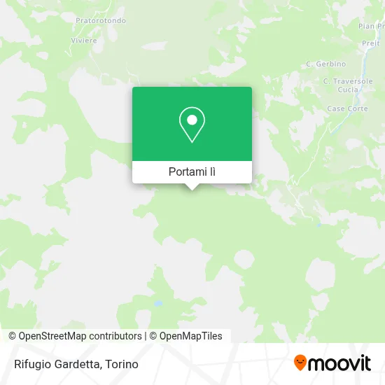Mappa Rifugio Gardetta