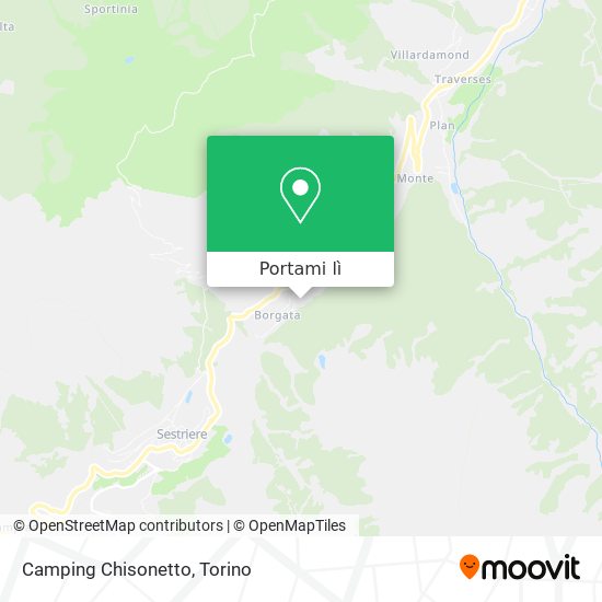 Mappa Camping Chisonetto