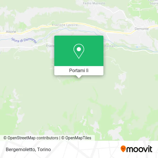 Mappa Bergemoletto