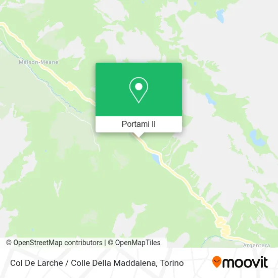 Mappa Col De Larche