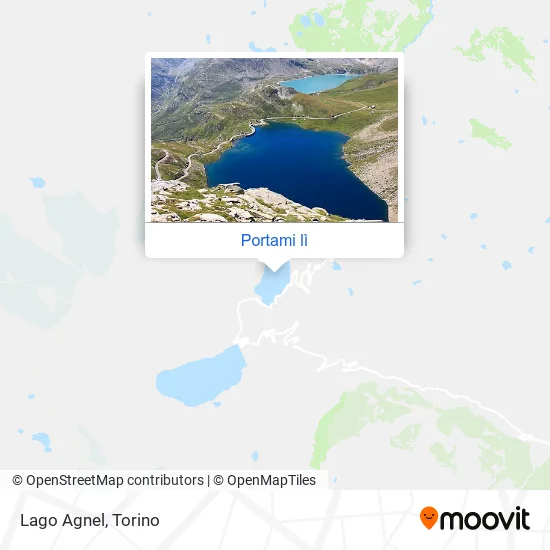 Mappa Lago Agnel