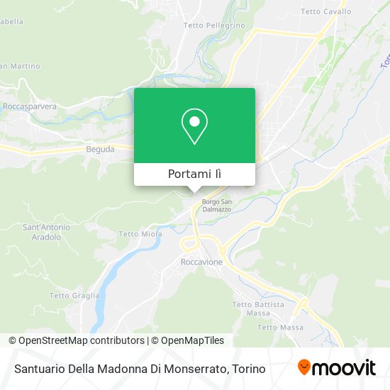 Mappa Santuario Della Madonna Di Monserrato