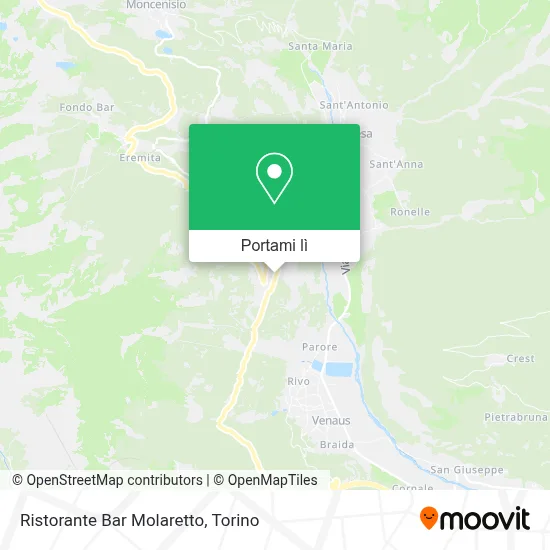 Mappa Ristorante Bar Molaretto