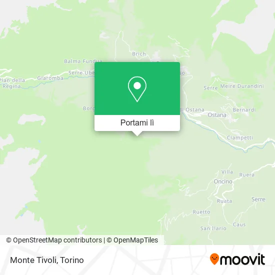 Mappa Monte Tivoli