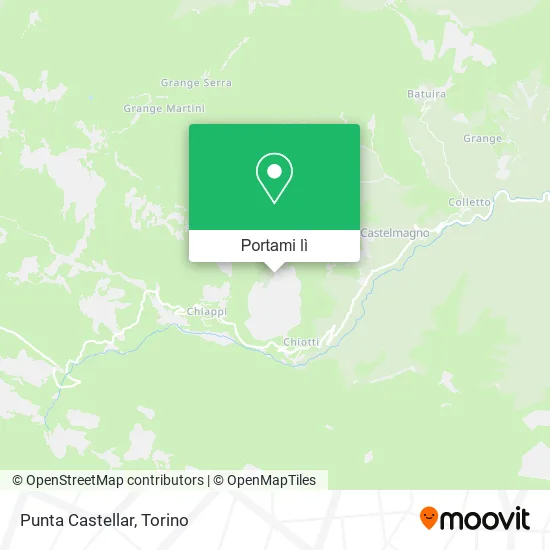 Mappa Punta Castellar