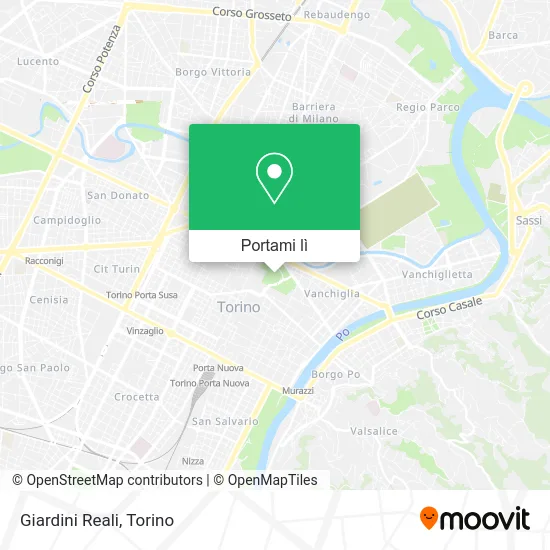 Mappa Giardini Reali