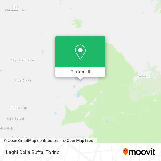 Mappa Laghi Della Buffa