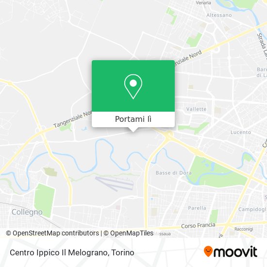 Mappa Centro Ippico Il Melograno