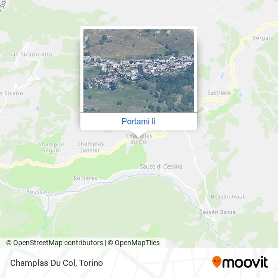 Mappa Champlas Du Col