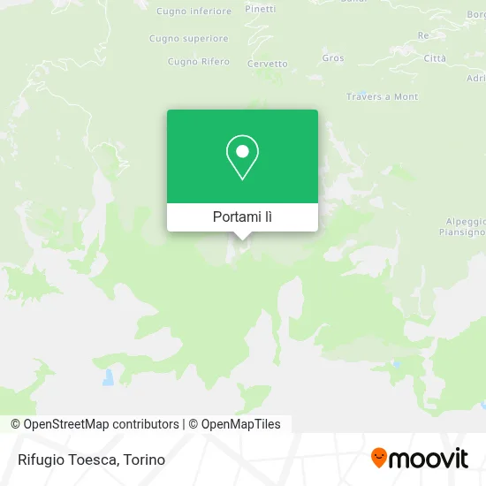 Mappa Rifugio Toesca