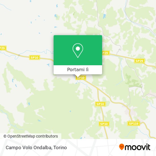 Mappa Campo Volo Ondalba