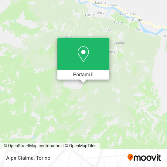 Mappa Alpe Cialma