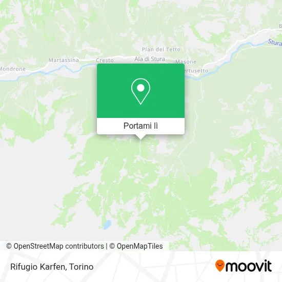 Mappa Rifugio Karfen