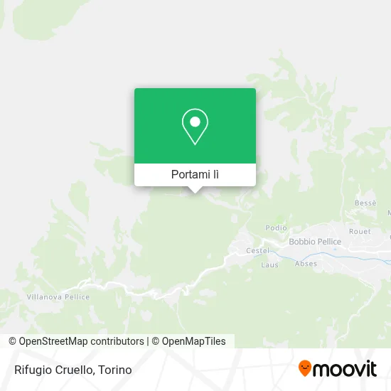Mappa Rifugio Cruello