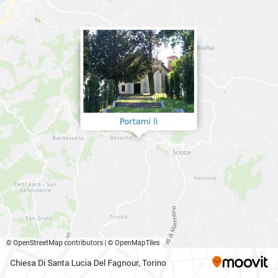 Mappa Chiesa Di Santa Lucia Del Fagnour