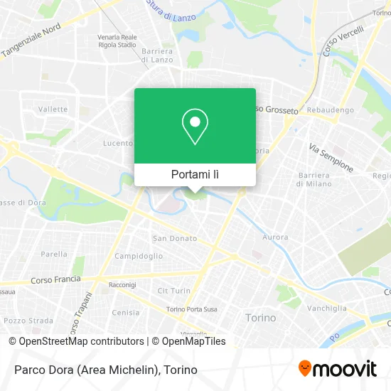 Mappa Parco Dora (Area Michelin)
