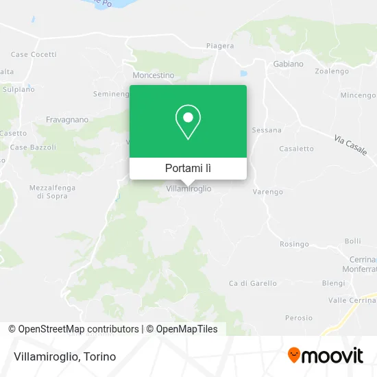 Mappa Villamiroglio