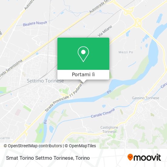 Mappa Smat Torino Settmo Torinese