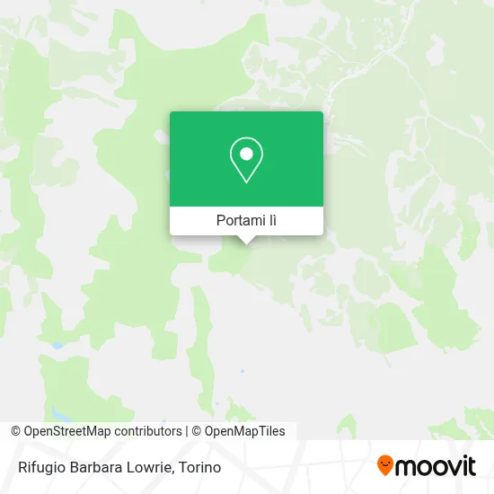 Mappa Rifugio Barbara Lowrie