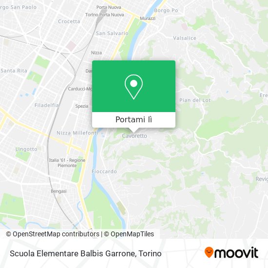 Mappa Scuola Elementare Balbis Garrone