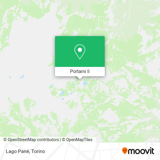 Mappa Lago Pane'