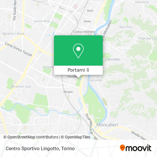 Mappa Centro Sportivo Lingotto
