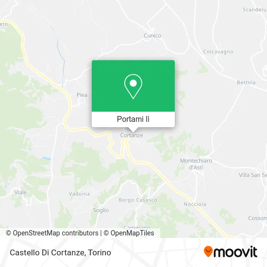 Mappa Castello Di Cortanze