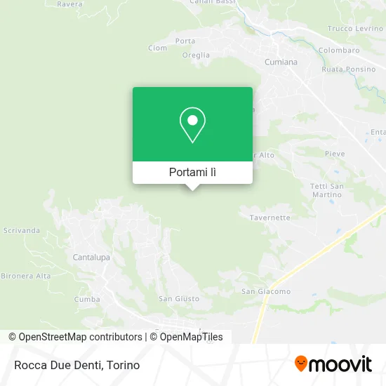 Mappa Rocca Due Denti