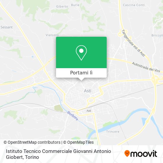 Mappa Istituto Tecnico Commerciale Giovanni Antonio Giobert