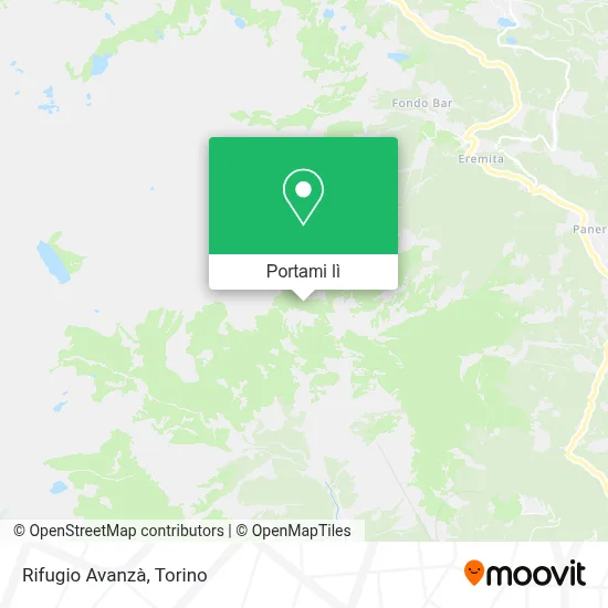 Mappa Rifugio Avanzà