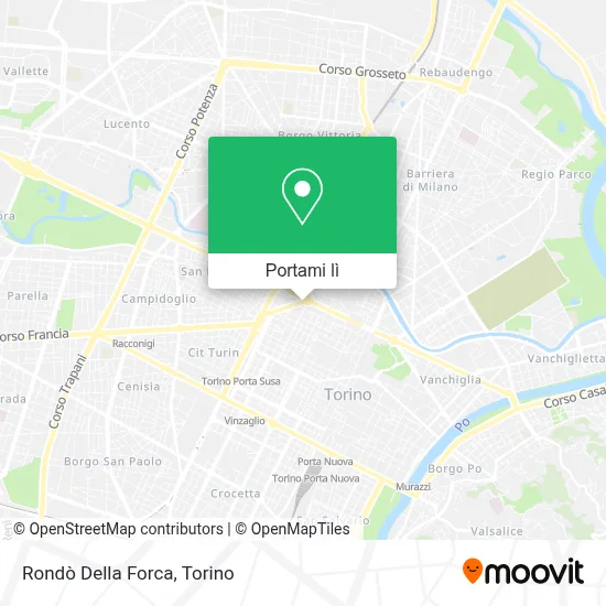 Mappa Rondò Della Forca